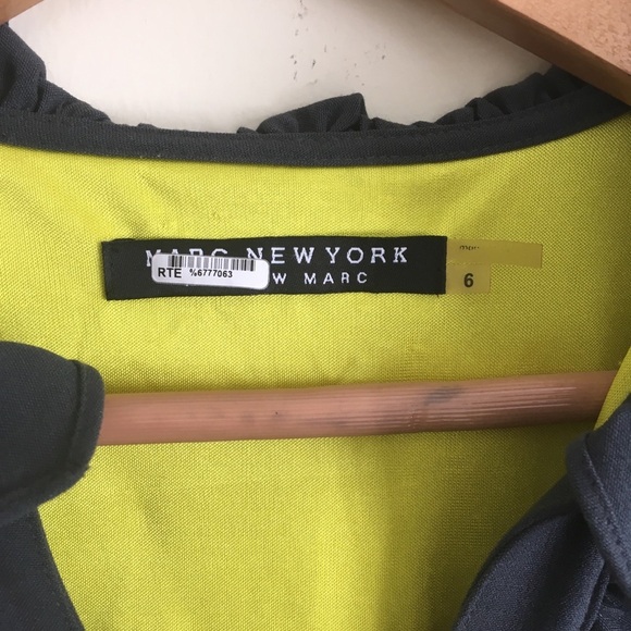 Andrew Marc | Graphite Ruffled Dress - Picture 2 of 5